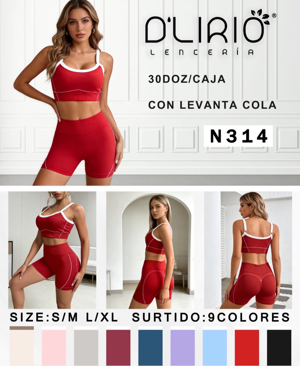 Conjunto Deportivo Top y Biker Levanta Cola